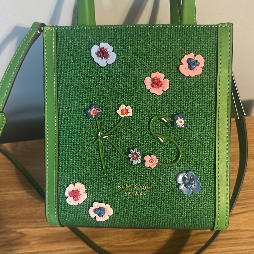 Nwt Kate spade manhattan floral mini tote bag - Picture 2 of 9